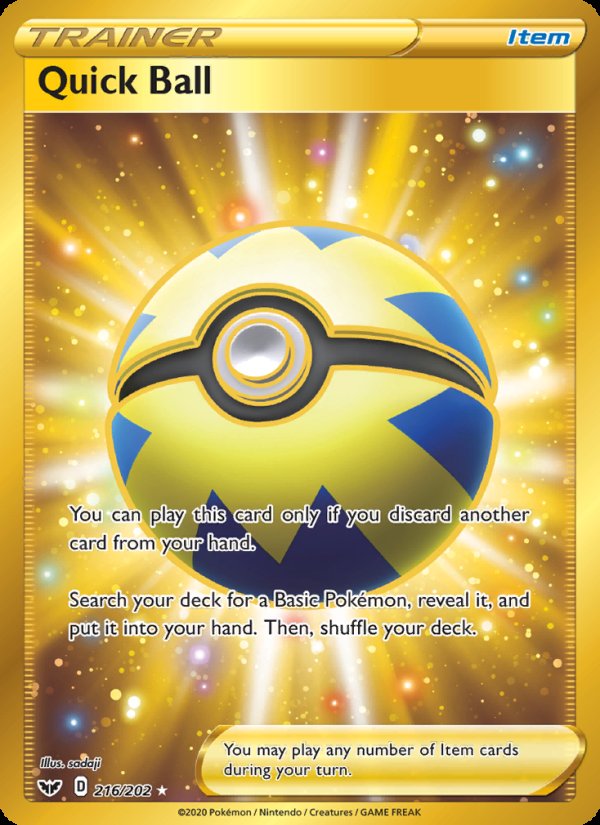 Quick Ball 216/202 - Sword & Shield Pokemon card