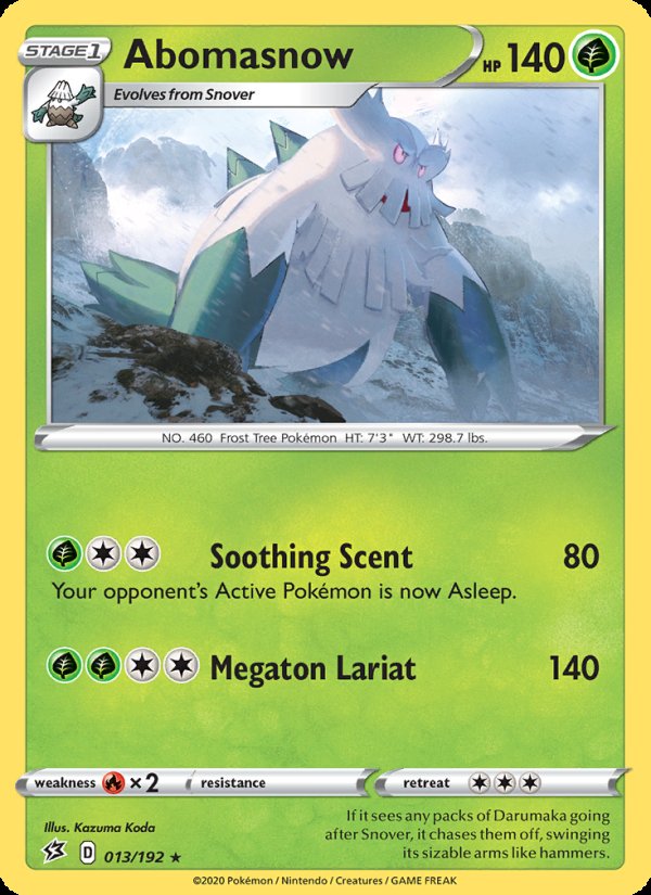 Abomasnow 13/192 - Rebel Clash Pokemon card