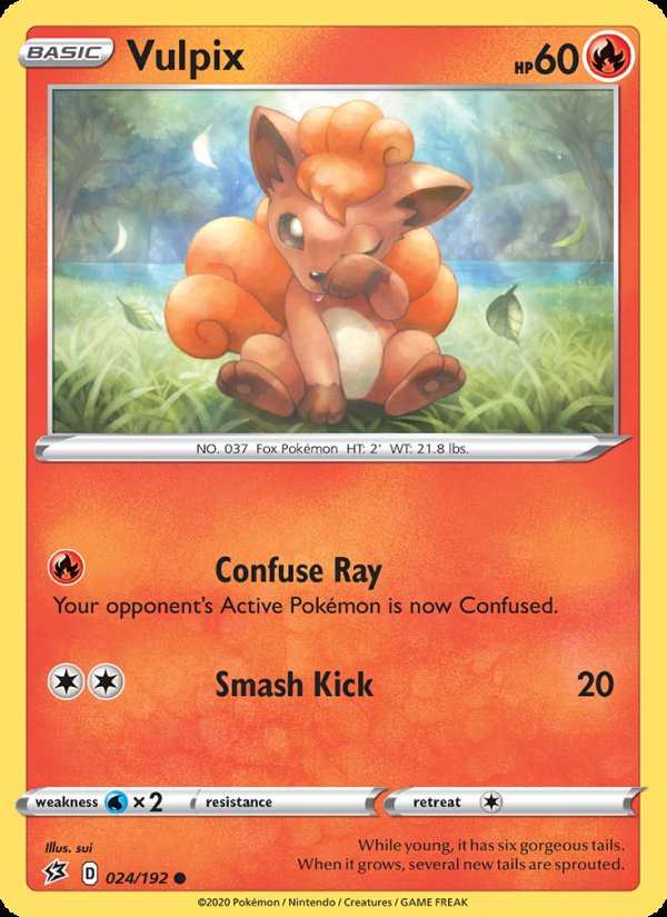Vulpix 24/192 - Rebel Clash Pokemon card