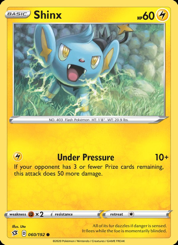 Shinx 60/192 - Rebel Clash Pokemon card