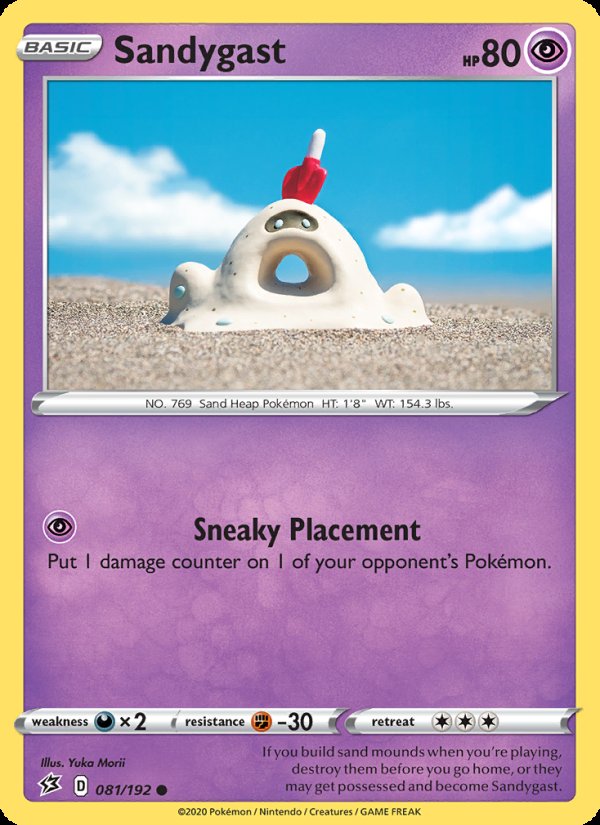 Sandygast 81/192 - Rebel Clash Pokemon card