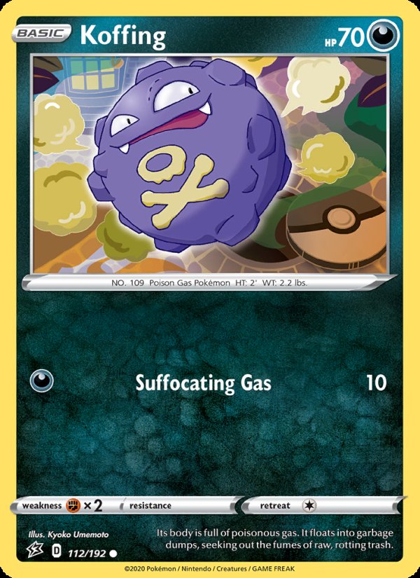 Koffing 112/192 - Rebel Clash Pokemon card