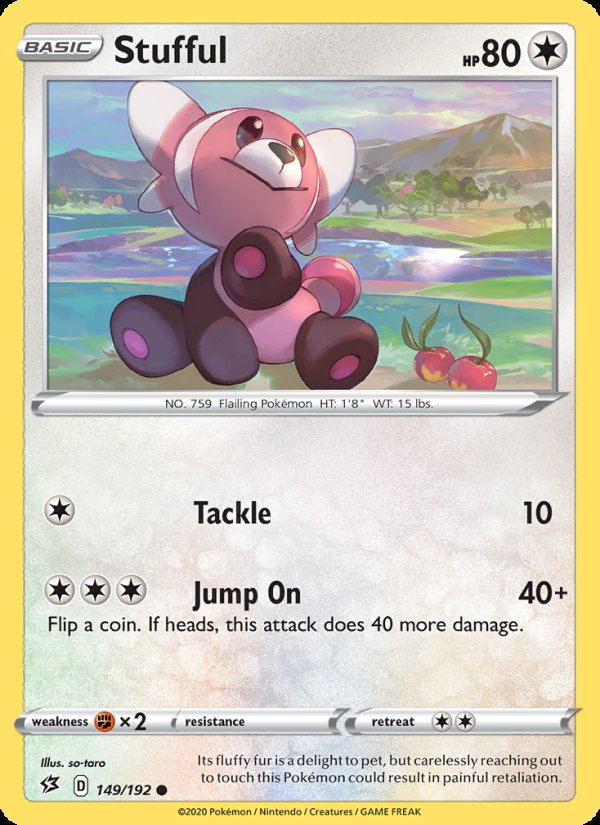 Stufful 149/192 - Rebel Clash Pokemon card