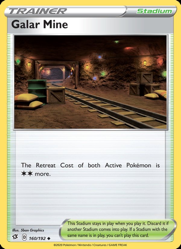 Galar Mine 160/192 - Rebel Clash Pokemon card