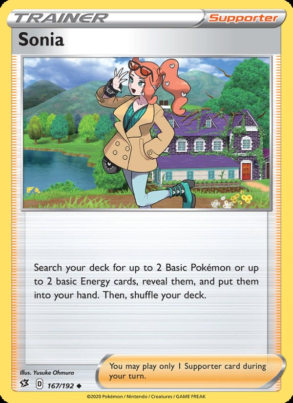 Sonia 167/192 - Rebel Clash Pokemon card