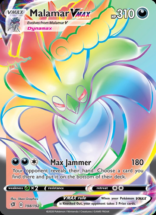 Malamar VMAX 198/192 - Rebel Clash Pokemon card