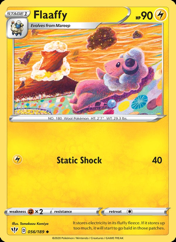 Flaaffy 56/189 - Darkness Ablaze Pokemon card
