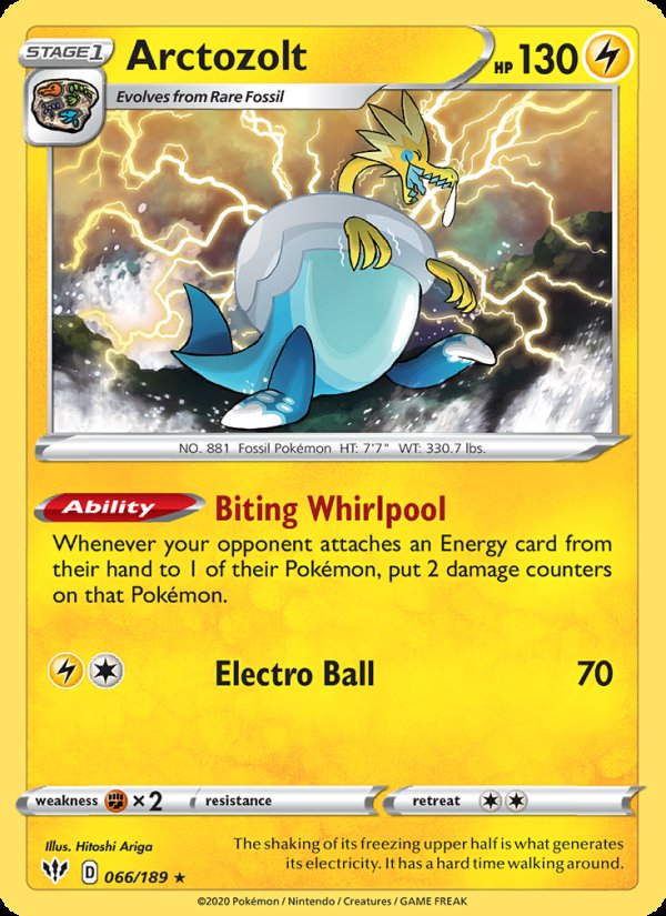 Arctozolt 66/189 - Darkness Ablaze Pokemon card