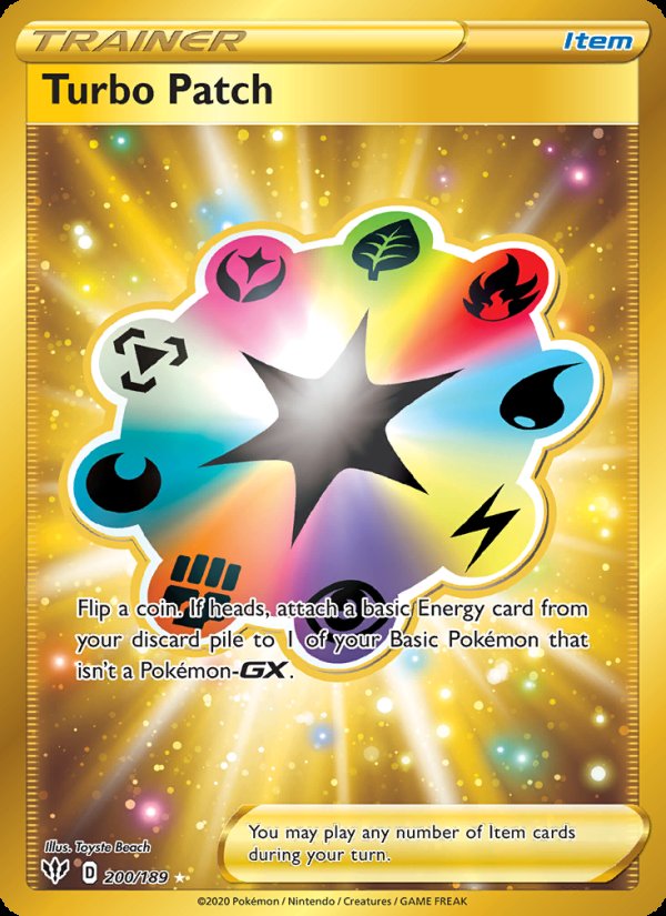Turbo Patch 200/189 - Darkness Ablaze Pokemon card