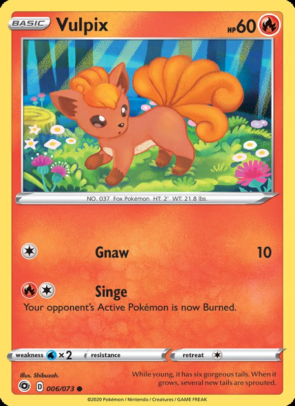 Vulpix 6/73 - Champion's Path Pokemon card