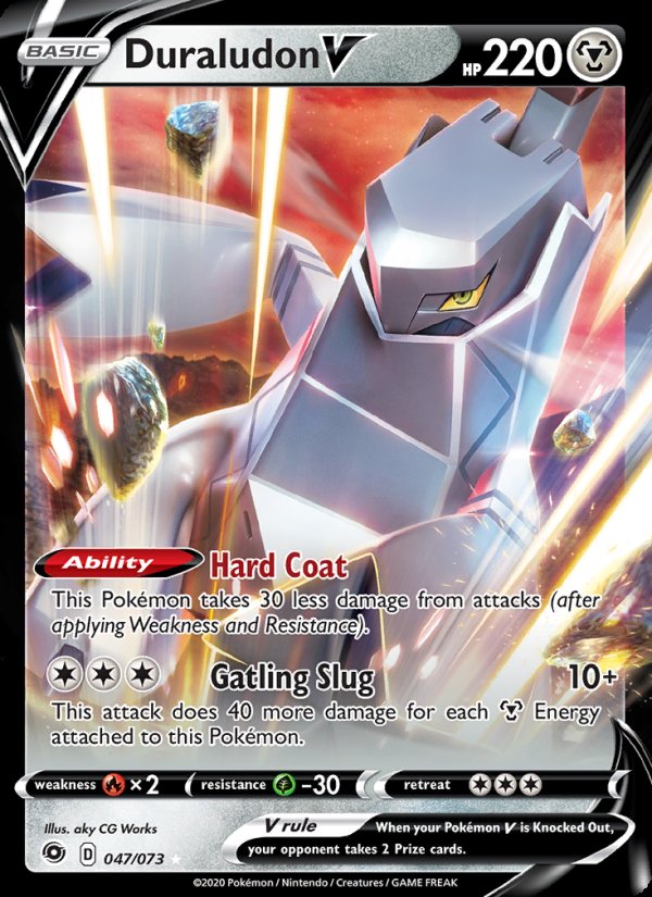 Duraludon V 47/73 - Champion's Path Pokemon card
