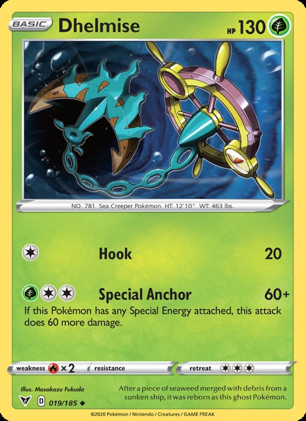 Dhelmise 19/185 - Vivid Voltage Pokemon card