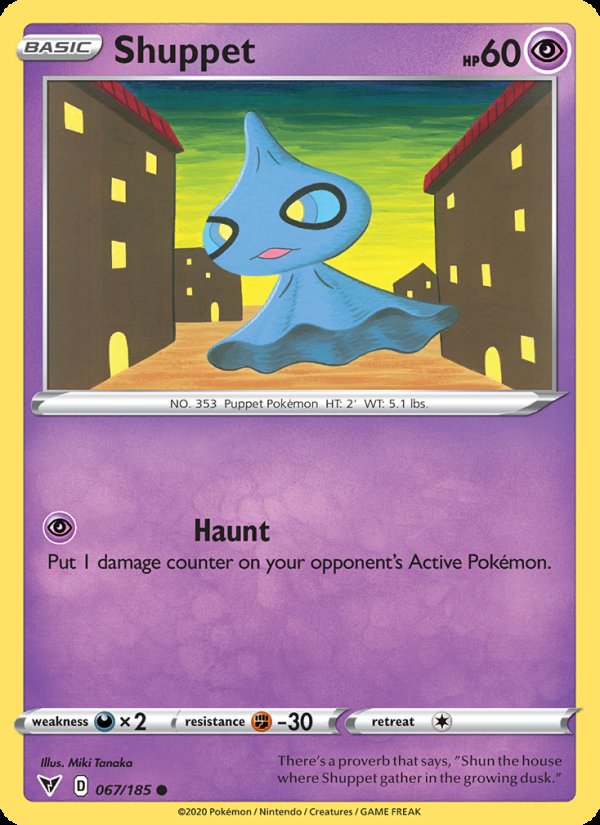 Shuppet 67/185 - Vivid Voltage Pokemon card