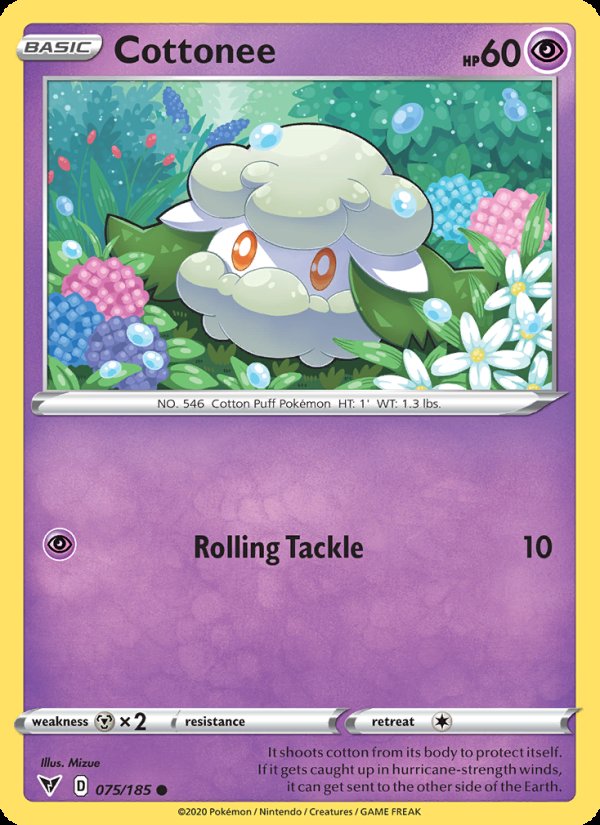 Cottonee 75/185 - Vivid Voltage Pokemon card