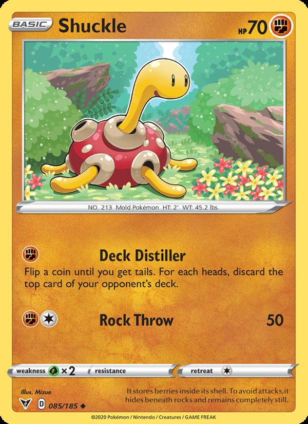 Shuckle 85/185 - Vivid Voltage Pokemon card