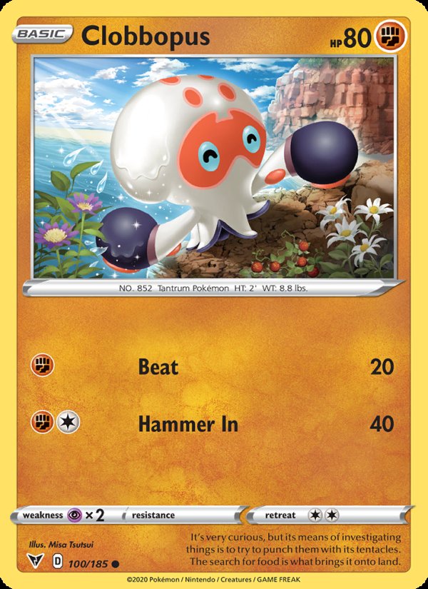 Clobbopus 100/185 - Vivid Voltage Pokemon card