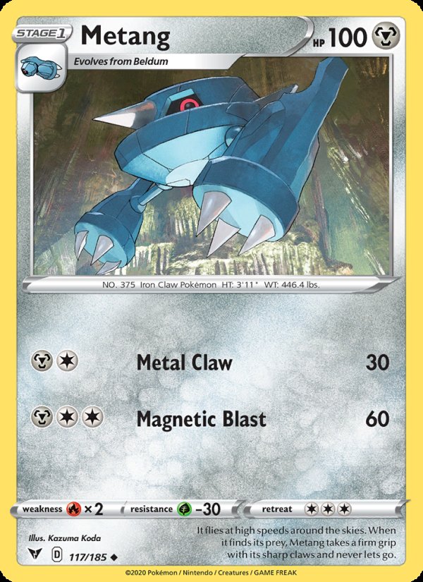 Metang 117/185 - Vivid Voltage Pokemon card