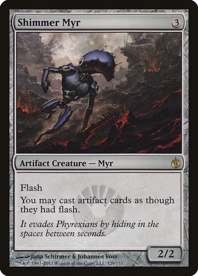 Shimmer Myr 129 - Mirrodin Besieged MTG card