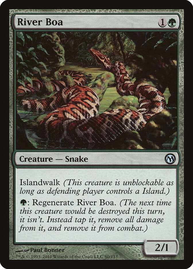 River Boa 80 - Duels of the Planeswalkers MTG card