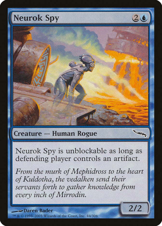 Neurok Spy 44 - Mirrodin MTG card