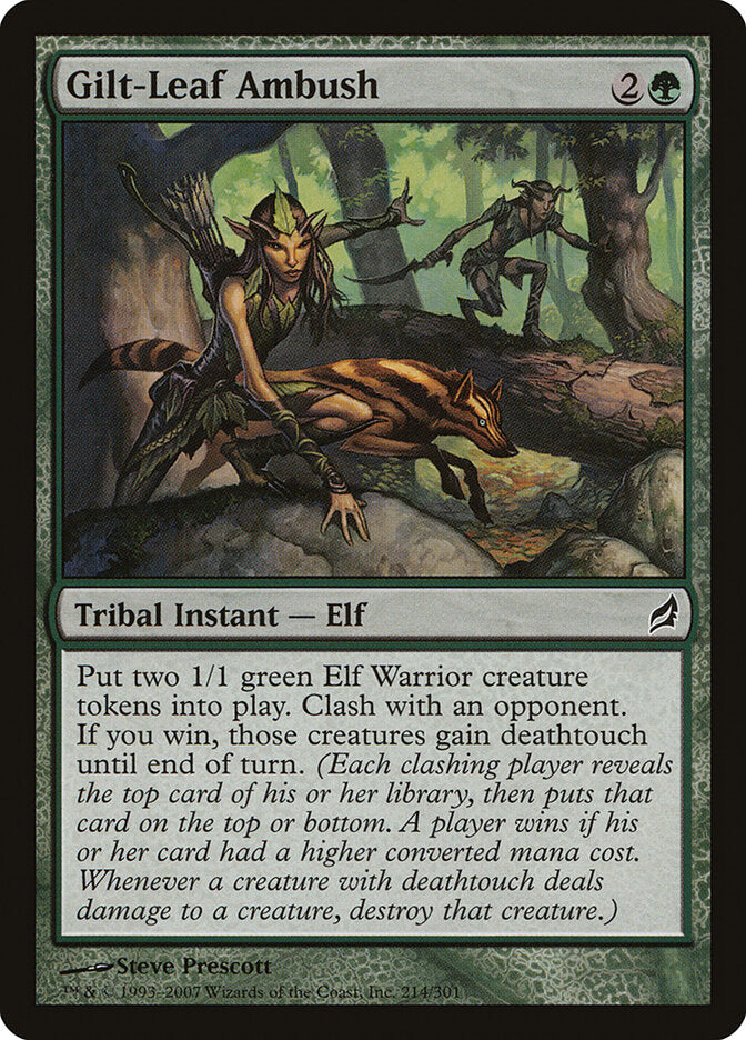 Gilt-Leaf Ambush 214 - Lorwyn MTG card