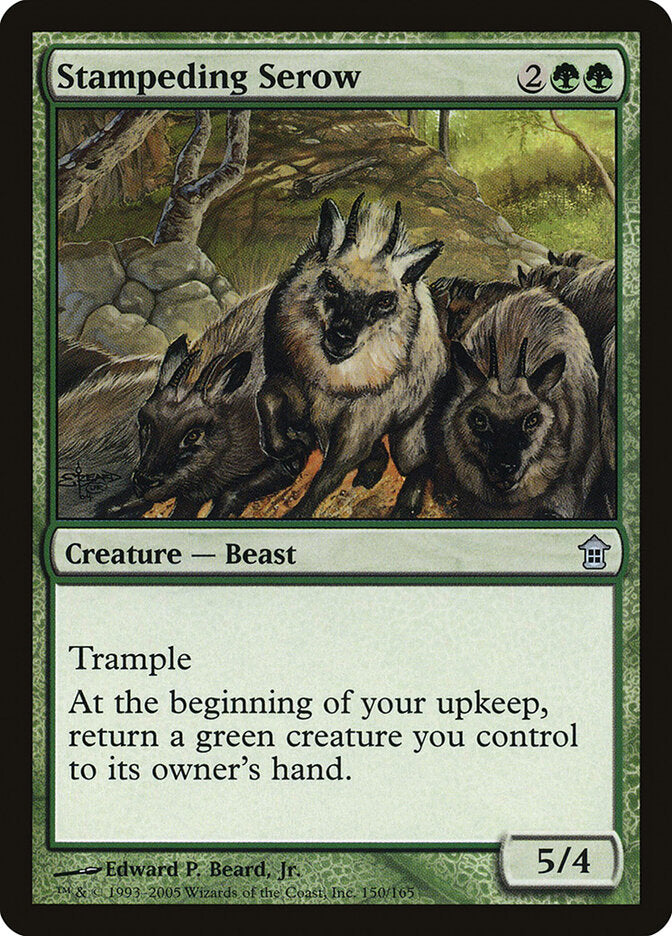 Stampeding Serow 150 - Saviors of Kamigawa MTG card