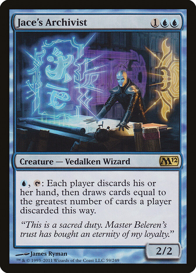 Jace's Archivist 59 - Magic 2012 MTG card