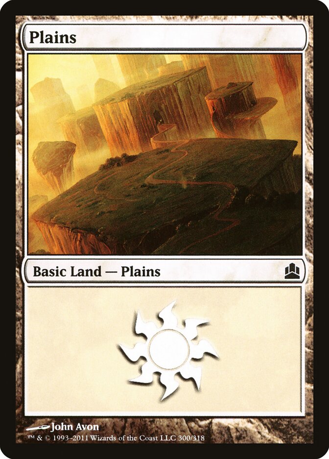 Plains 300 - Commander 2011 MTG card
