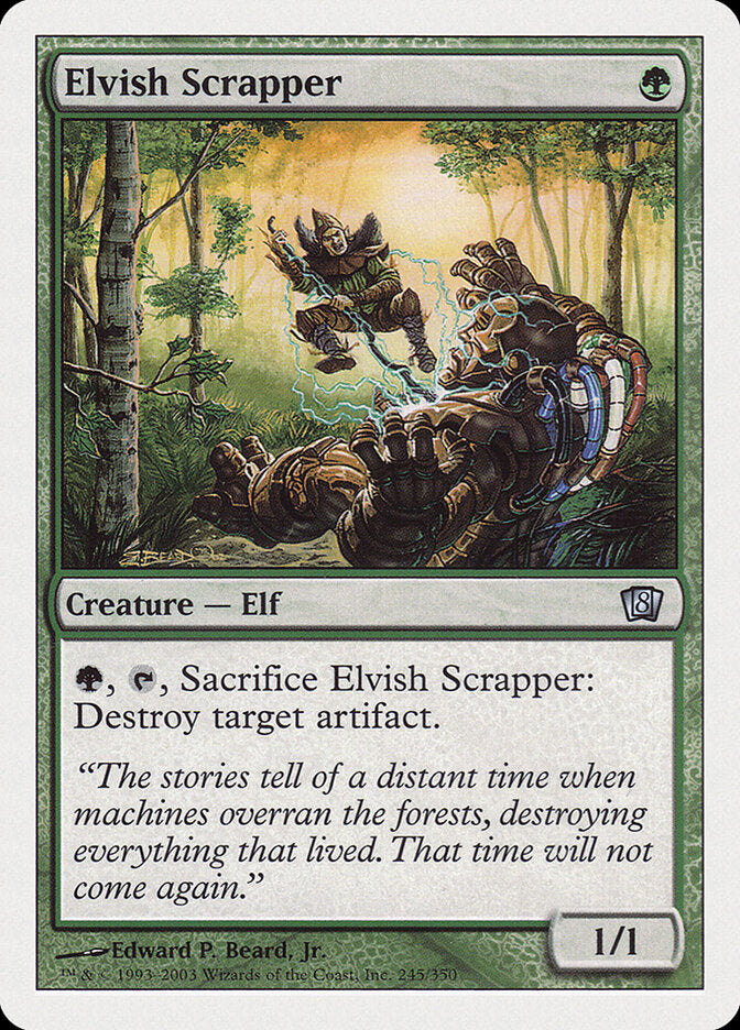 Elvish Scrapper 245 - Eighth Edition MTG card