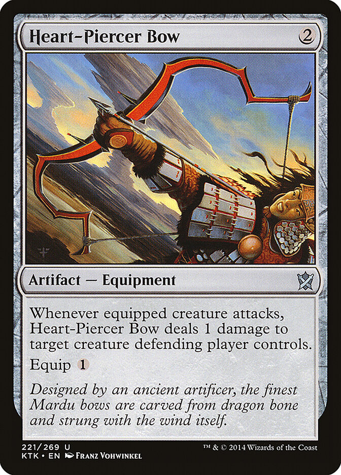 Heart-Piercer Bow 221 - Khans of Tarkir MTG card