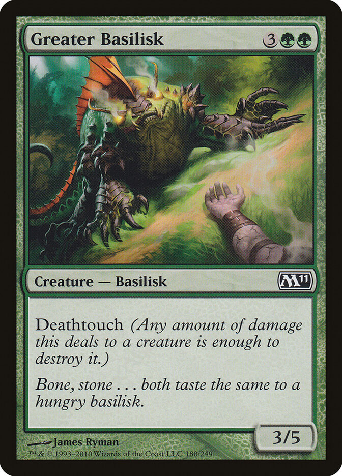 Greater Basilisk 180 - Magic 2011 MTG card