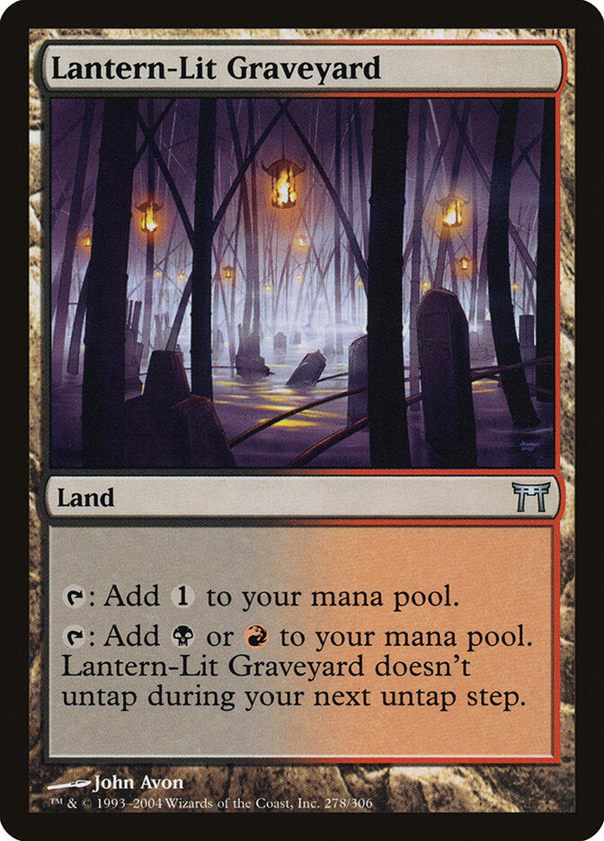Lantern-Lit Graveyard 278 - Champions of Kamigawa MTG card