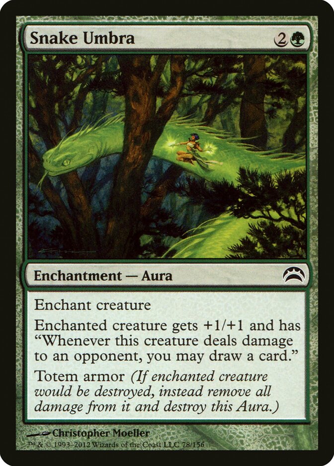 Snake Umbra 78 - Planechase 2012 MTG card