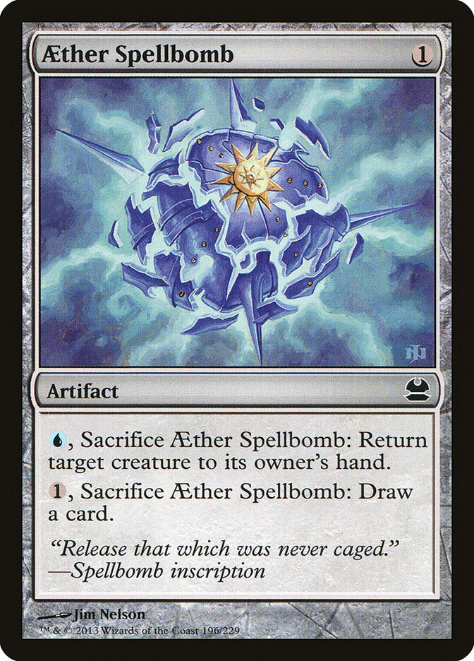 Aether Spellbomb 196 - Modern Masters MTG card