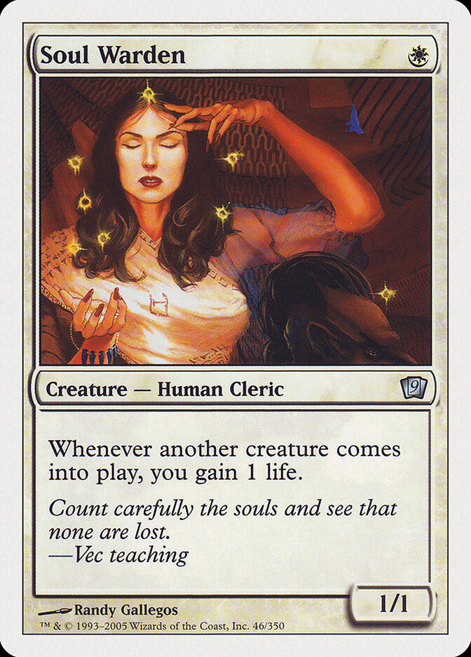 Soul Warden 46 - Ninth Edition MTG card