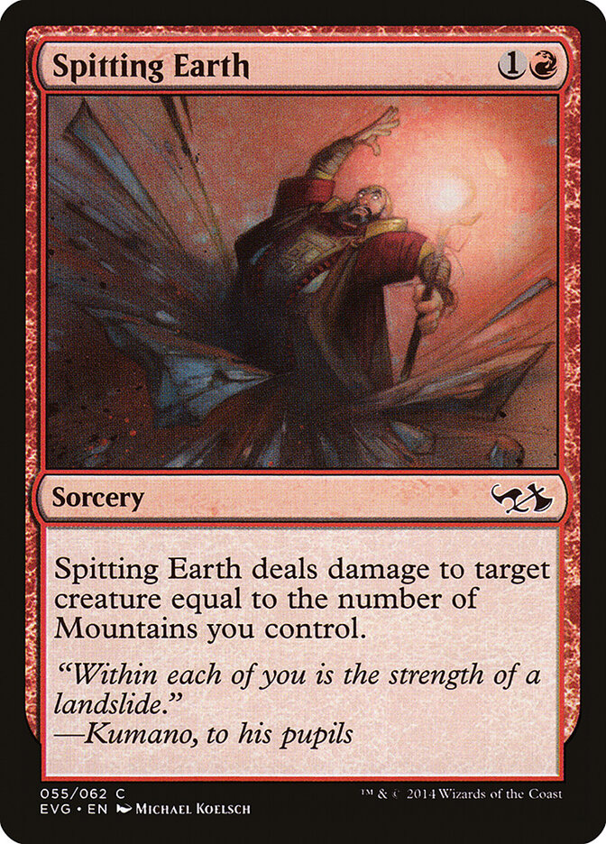 Spitting Earth 55 - Duel Decks Anthology: Elves vs. Goblins MTG card