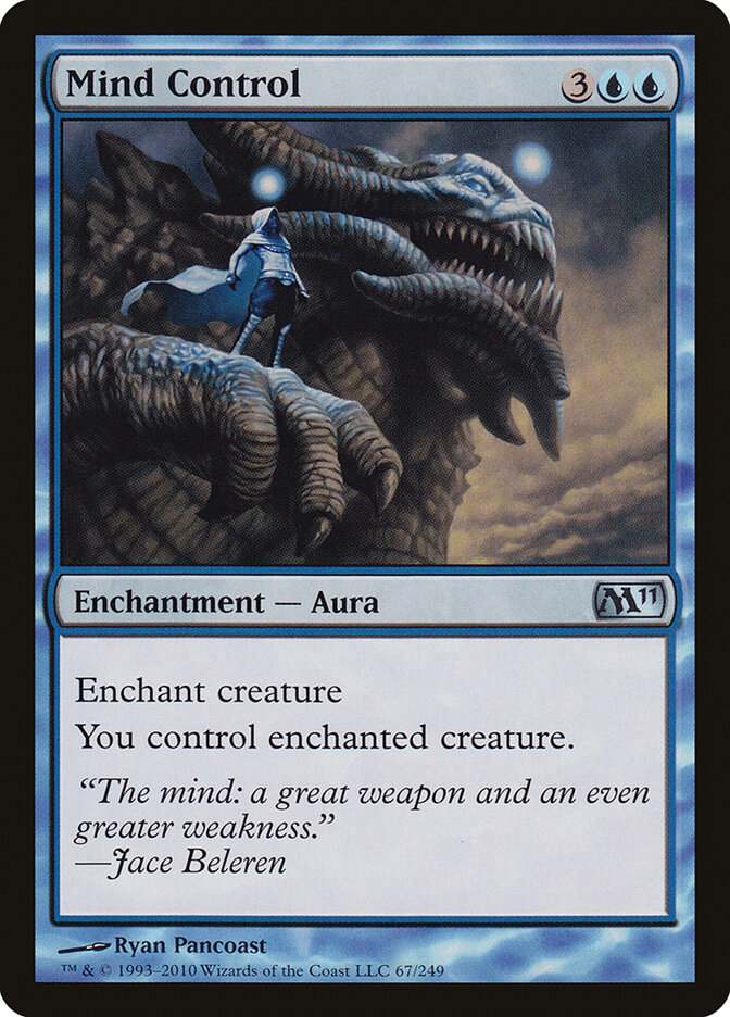 Mind Control 67 - Magic 2011 MTG card