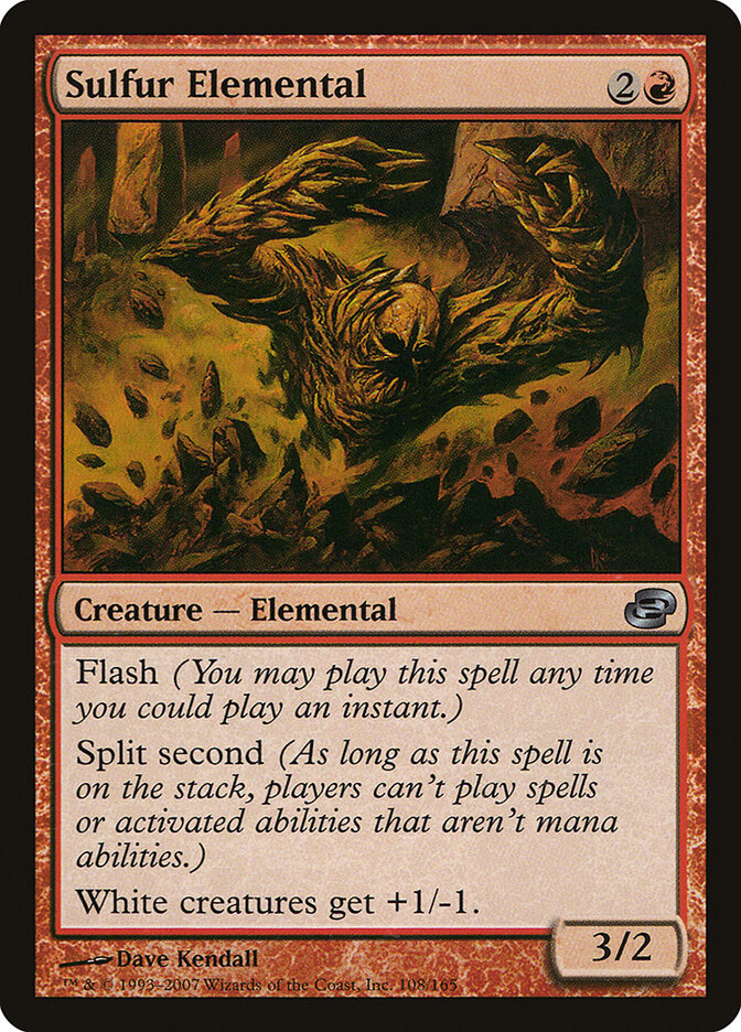 Sulfur Elemental 108 - Planar Chaos MTG card