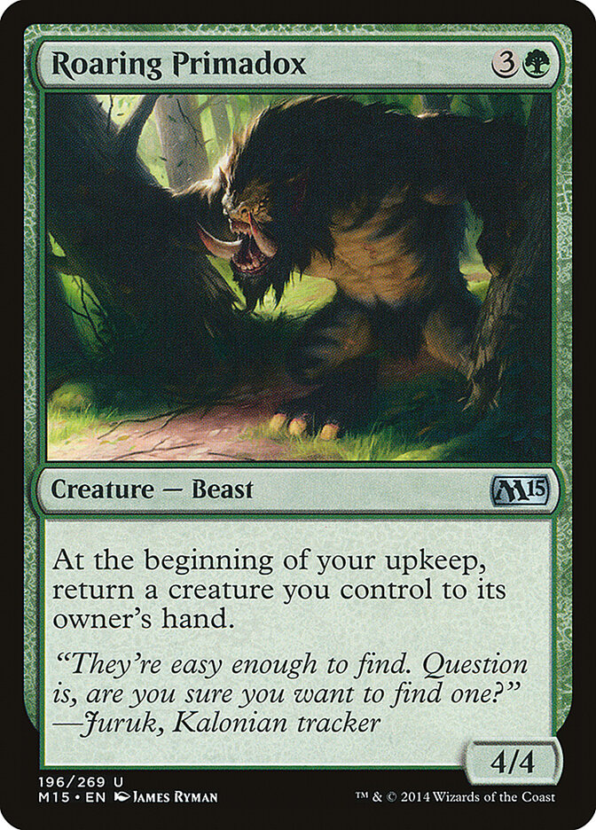 Roaring Primadox 196 - Magic 2015 MTG card