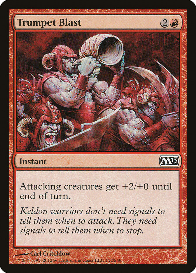 Trumpet Blast 152 - Magic 2013 MTG card