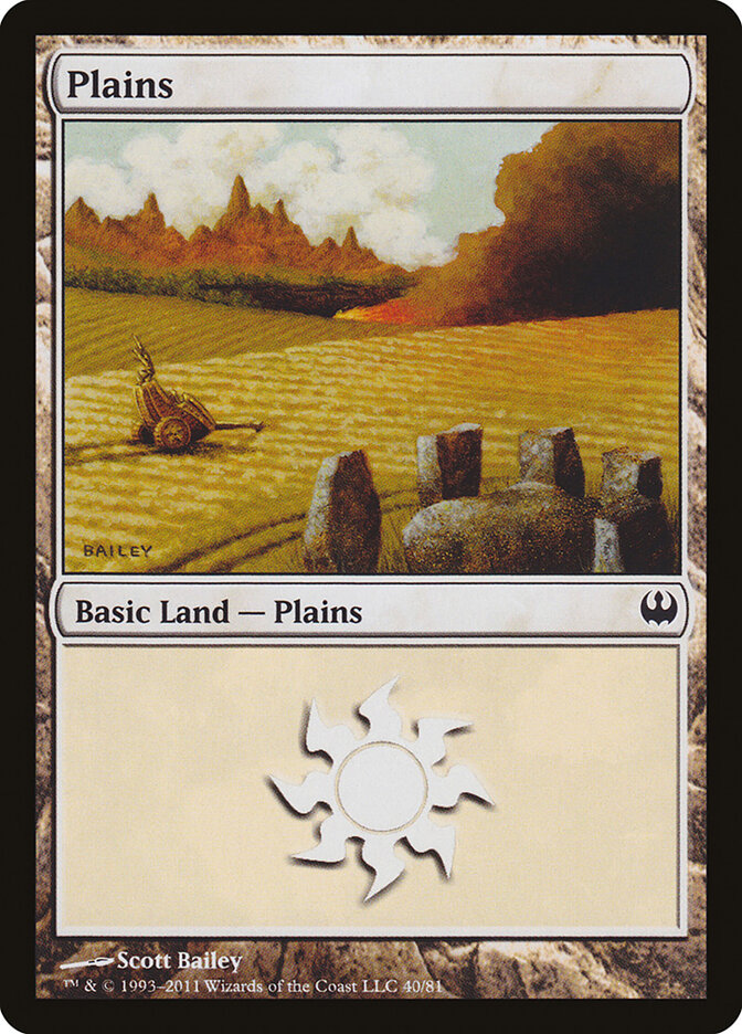 Plains 40 - Duel Decks: Knights vs. Dragons MTG card
