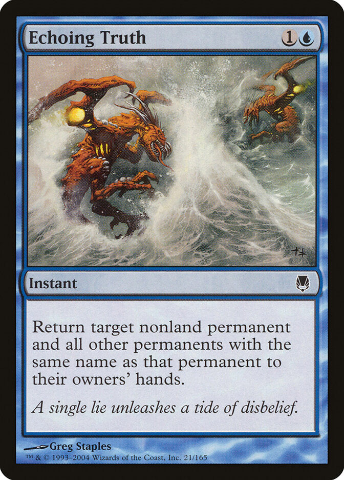 Echoing Truth 21 - Darksteel MTG card