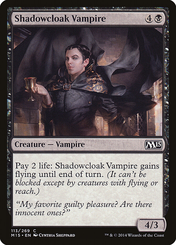 Shadowcloak Vampire 113 - Magic 2015 MTG card