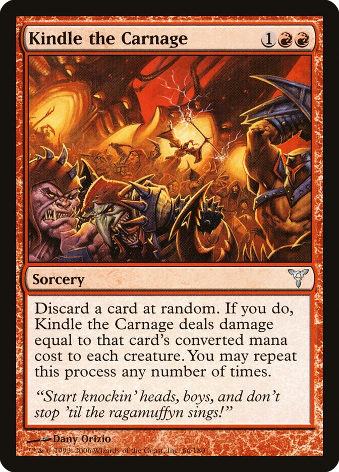 Kindle the Carnage 66 - Dissension MTG card