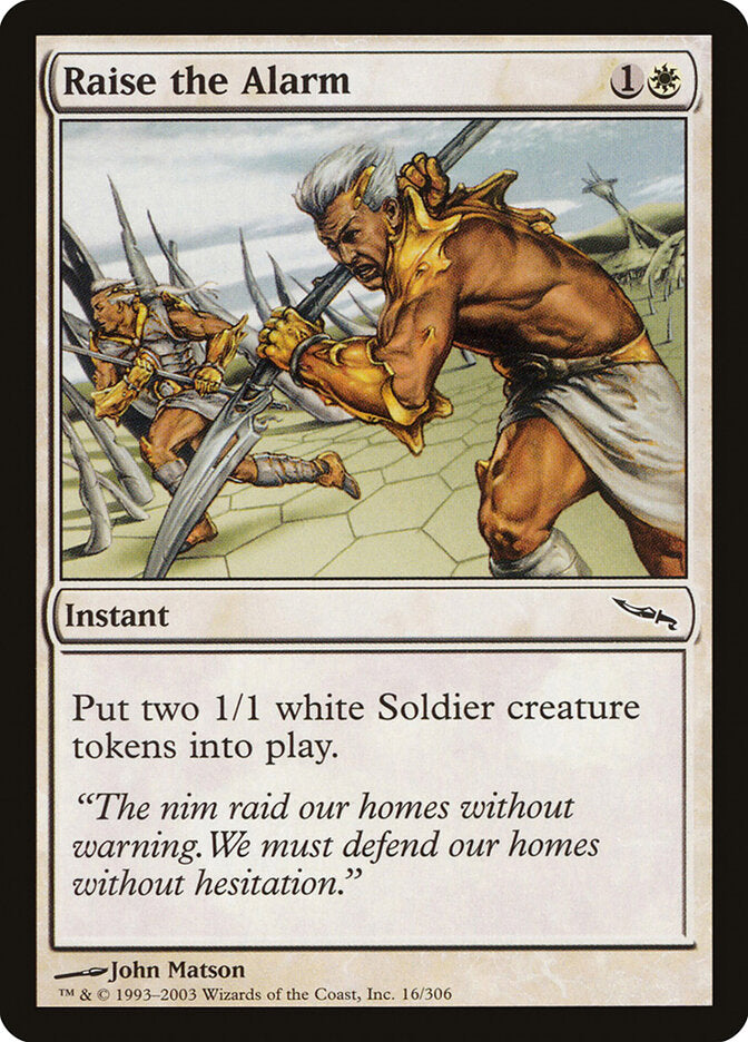 Raise the Alarm 16 - Mirrodin MTG card