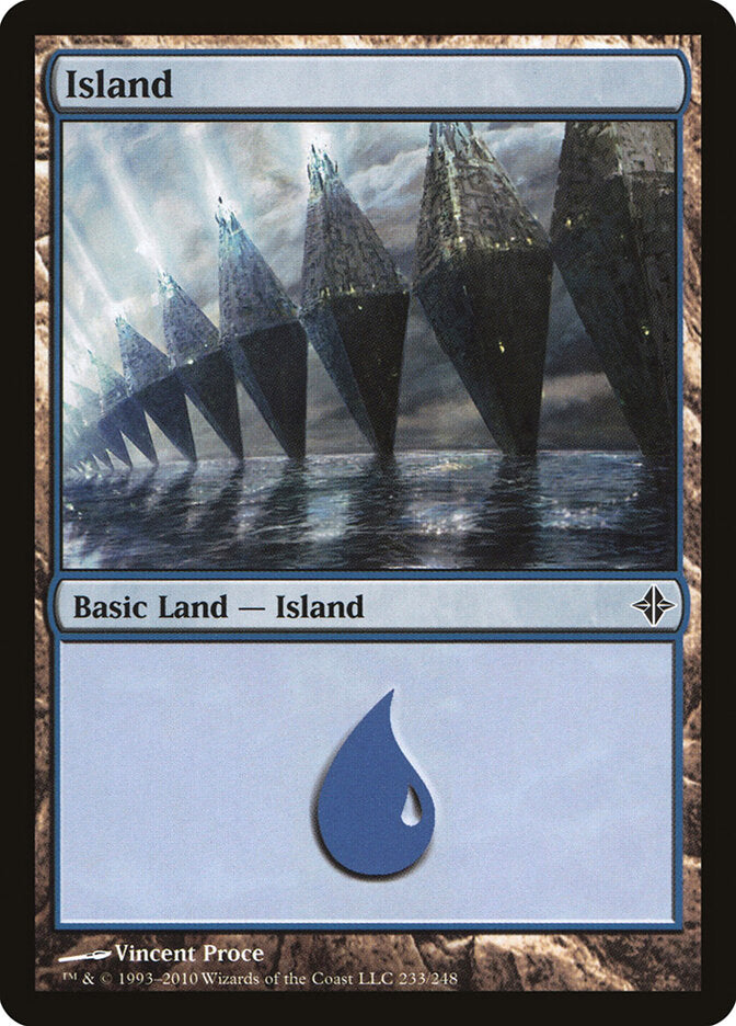 Island 233 - Rise of the Eldrazi MTG card