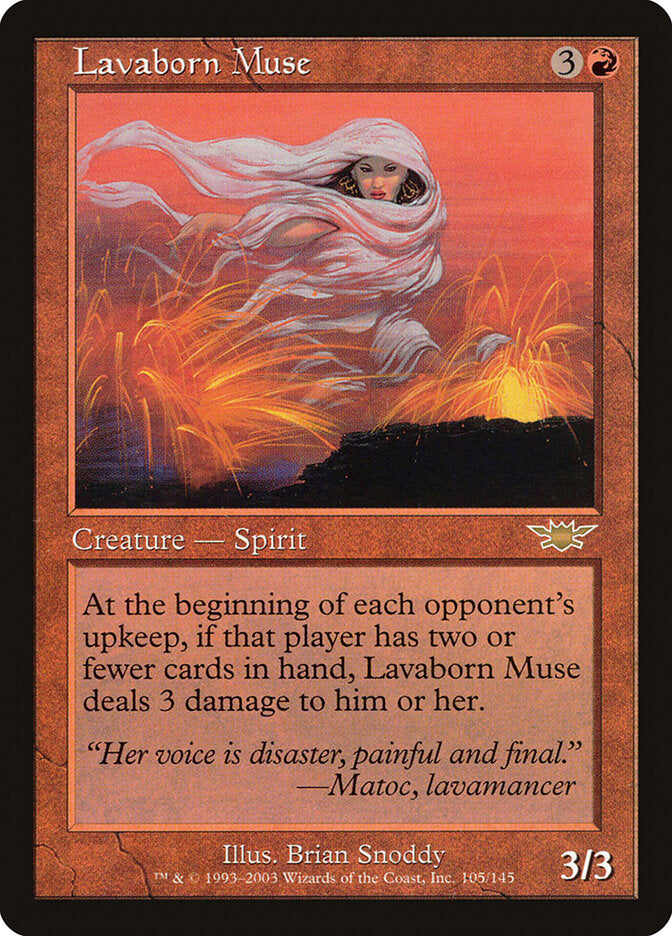 Lavaborn Muse 105 - Legions MTG card