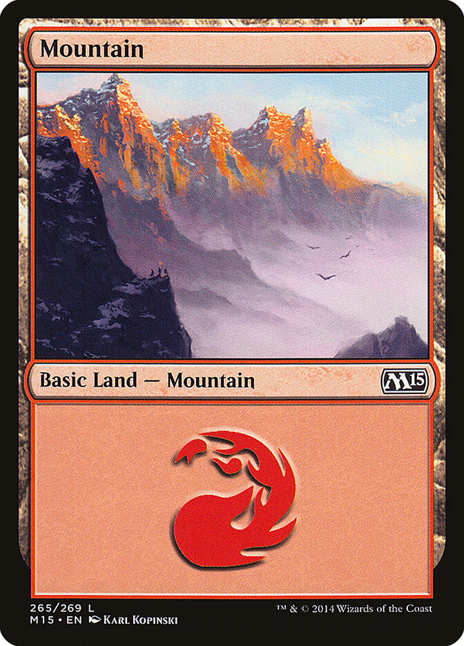 Mountain 265 - Magic 2015 MTG card