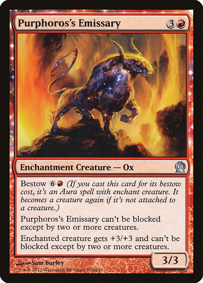 Purphoros's Emissary 136 - Theros MTG card