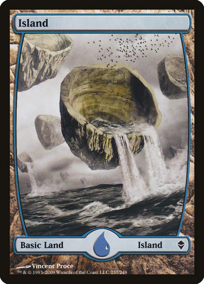 Island 237 - Zendikar MTG card